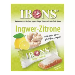 IBONS Žuvacie cukríky Ginger lemon box, 60 g