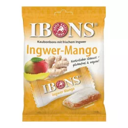 IBONS Žuvacie cukríky Ginger Mango, 92 g