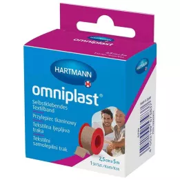 OMNIPLAST Fixačná omietka textilná tkaná 2,5 cmx5 m OTC, 1 ks