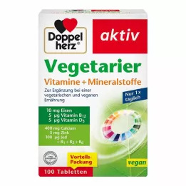 DOPPELHERZ Vegetariánske vitamíny+minerály aktívne, 100 ks