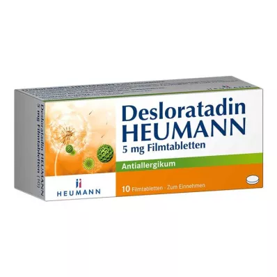 Desloratadín HEUMANN 5 mg filmom obalené tablety, 10 ks