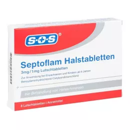 SEPTOFLAM Pastilky na hrdlo, 8 ks