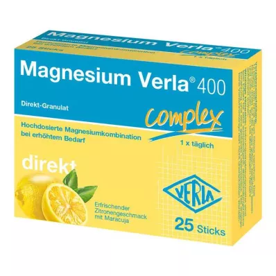 Magnézium Verla 400 priamy granulát, 25 kusov Magnézium Verla 400 priamy granulát, 25 kusov