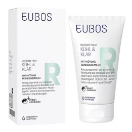 EUBOS KÜHL &amp; KLAR Čistiace mlieko proti začervenaniu, 150 ml