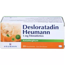 DESLORATADIN Heumann 5 mg filmom obalené tablety, 20 ks