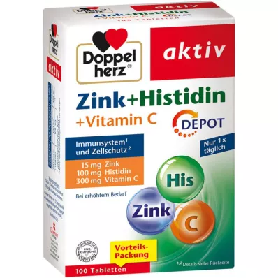DOPPELHERZ Zinc+Histidine Depot Tablets active, 100 ks
