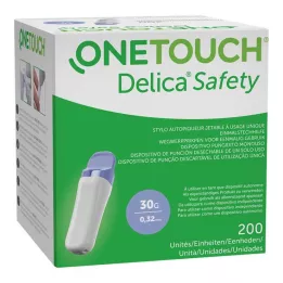 ONE TOUCH Bezpečnostné jednorazové lancingové zariadenie Delica 30 G, 200 ks
