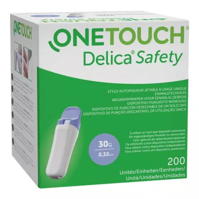 Jednorázový odberový pero One Touch Delica Safety 30 G, 200 ks Jednorázový odberový pero One Touch Delica Safety 30 G, 200 ks