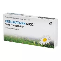Desloratadín-ADGC 5 mg filmom obalené tablety, 20 ks