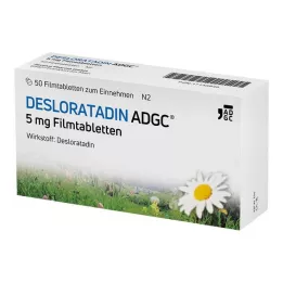 Desloratadín-ADGC 5 mg filmom obalené tablety, 50 ks