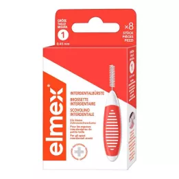 ELMEX Medzizubné kefky ISO veľkosť 1 0,45 mm oranžová, 8 ks
