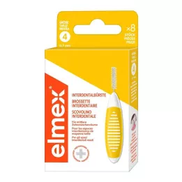 ELMEX Medzizubné kefky ISO veľkosť 4 0,7 mm žlté, 8 ks