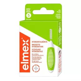 ELMEX Medzizubné kefky ISO veľkosť 5 0,8 mm zelené, 8 ks