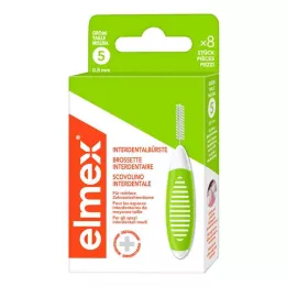 ELMEX Medzizubné kefky ISO veľkosť 5 0,8 mm zelené, 8 ks