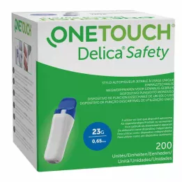 ONE TOUCH Bezpečnostné jednorazové pomôcky na piercing Delica 23 G, 200 ks