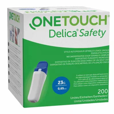 Jednorázový odberový pero One Touch Delica Safety 23 G, 200 ks