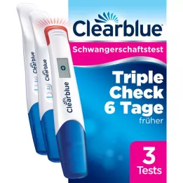 CLEARBLUE Tehotenský test TripleCheck ultra-early, 3 ks