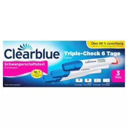 CLEARBLUE Tehotenský test TripleCheck ultra-early, 3 ks