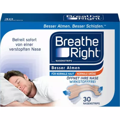 BESSER Atmen Breathe Right nosové náplasti normálne béžové, 30 ks