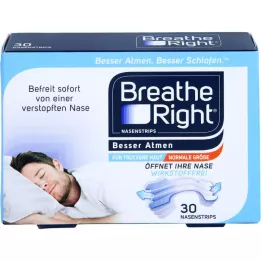 BESSER Atmen Breathe Right nosové náplasti normálne transp., 30 ks