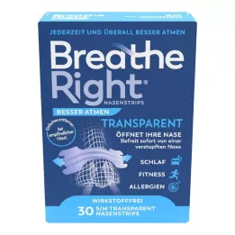 BESSER Atmen Breathe Right nosové náplasti normálne transp., 30 ks