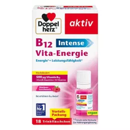DOPPELHERZ B12 Intense Vita-Energie fľaša na pitie, 18 ks