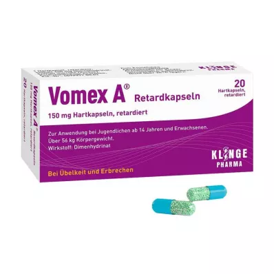 Vomex A® kapsuly s predĺženým uvoľňovaním, 20 ks