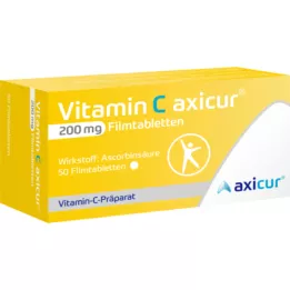 VITAMIN C AXICUR 200 mg filmom obalené tablety, 50 ks