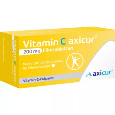 VITAMIN C AXICUR 200 mg filmom obalené tablety, 50 ks