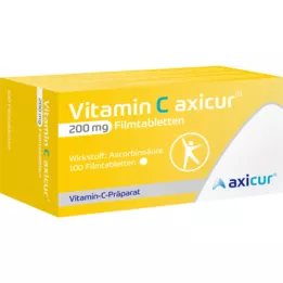 VITAMIN C AXICUR 200 mg filmom obalené tablety, 100 ks
