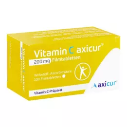 VITAMIN C AXICUR 200 mg filmom obalené tablety, 100 ks