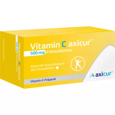 VITAMIN C AXICUR 500 mg filmom obalené tablety, 100 ks