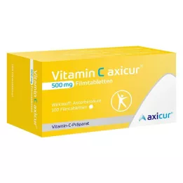 VITAMIN C AXICUR 500 mg filmom obalené tablety, 100 ks
