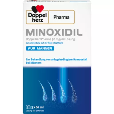 MINOXIDIL DoppelherzPhar.50mg/ml Lsg.Anw.Haut Mann, 3x60 ml