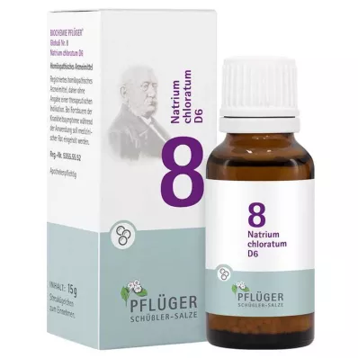Biochémia Pflueger 8 Sodium chloratum D 6 guľôčok, 15 g