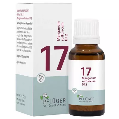 Biochémia Pflueger 17 Manganum sulfuricum D 12 guľôčok, 15 g