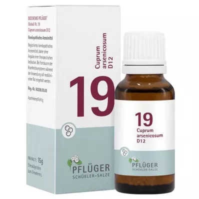 Biochémia Pflueger 19 Cuprum arsenicosum D 12 guľôčok, 15 g