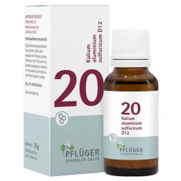 BIOCHEMIE Pflüger 20 Hliník draselný, síra.D 12 Gl., 15 g