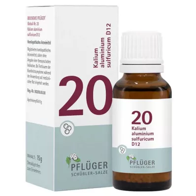 Biochémia Pflueger 20 Draslík aluminium sulfuricum D 12 guľôčok, 15 g Biochémia Pflueger 20 Draslík aluminium sulfuricum D 12 guľôčok, 15 g