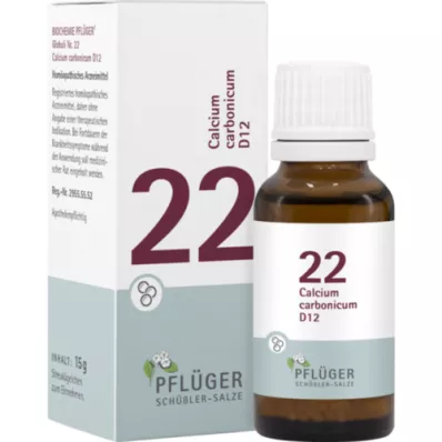 BIOCHEMIE Pflüger 22 Calcium carbonicum D 12 globúl, 15 g