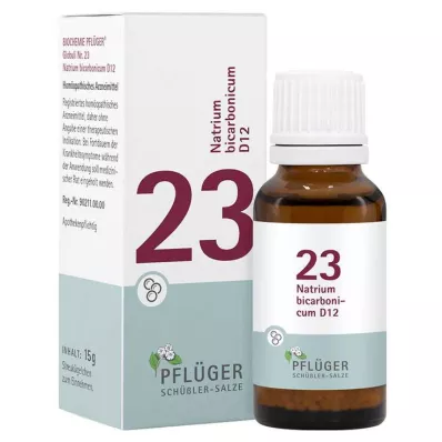 Biochémia Pflueger 23 Natrum bicarbonicum D 12 guľôčok, 15 g
