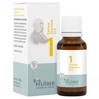 BIOCHEMIE Pflüger 1 Calcium fluoratum D 12 globúl, 15 g