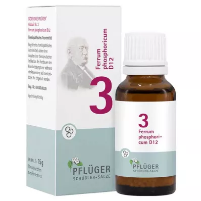 Biochemistry Pflueger 3 Ferrum phosphoricum D 12 guľôčok, 15 g