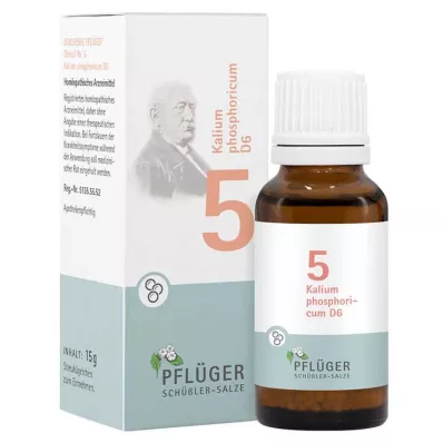 Biochémia Pflueger 5 Kalium phosphoricum D 6 globúl, 15 g Biochémia Pflueger 5 Kalium phosphoricum D 6 globúl, 15 g