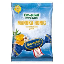 EM-EUKAL Cukríky plnené manukovým medom s obsahom cukru, 75 g