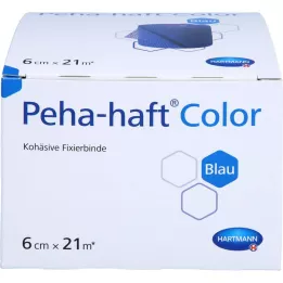 PEHA-HAFT Farebná fixačná páska bez latexu 6 cmx21 m modrá, 1 ks