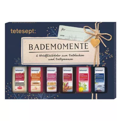 Tetesept darčeková súprava chvíľky do kúpeľa, 6x20 ml Tetesept darčeková súprava chvíľky do kúpeľa, 6x20 ml