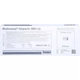 MEDUNASAL-Heparín 500 I.U. ampulky, 10X5 ml