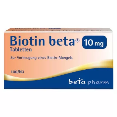 BIOTIN BETA 10 mg tablety, 100 ks BIOTIN BETA 10 mg tablety, 100 ks