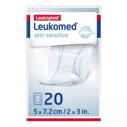 LEUKOMED koža citlivá sterilná 5x7,2 cm, 20 ks